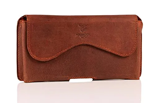 MATADOR Handy Gürteltasche Echt Leder für Samsung Galaxy S25 Ultra - Holster für Handys, elegante Echtleder-Tasche im Querformat mit Gürtelclip für optimalen Schutz und einfachen Zugriff auf Ihr Smartphone.