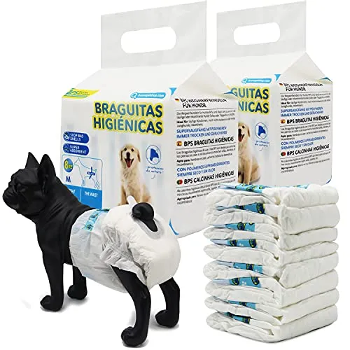 Produktbild BPS Einweg-Windeln für Hunde – 16 Stück, super saugfähig, 5 Größen wählbar