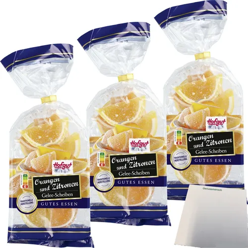 Hofgut Orangen & Zitronen Gelee-Scheiben 3er Pack 3x175g Beutel usy Block