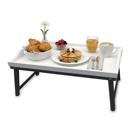 Betttablett Betttisch Frühstückstablett Klapptablett Serviertablett platzsparend