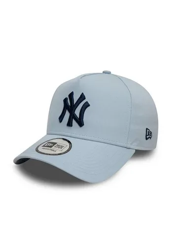New Era 9Forty A-Frame MLB New York Yankees Cap - Blau - New York Yankees Cap im A-Frame-Stil mit ikonischem NY-Logo, verstellbarem Riegel für individuelle Passform und gebogenem Schirm für optimalen Sonnenschutz. Perfekt für Fans!