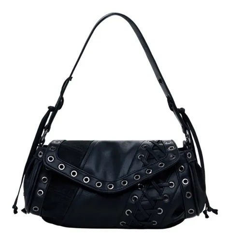 Elegante Schwarze Damenhandtasche TANGO PATCH ZARAUZ von Desigual