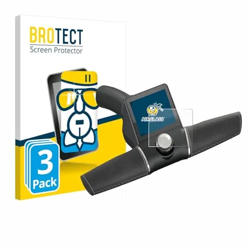 BROTECT Schutzglas für Motocaddy M3 GPS Electric Trolley 2022 (3 Stück) Schutzfolie Panzer Folie Glas [Extrem Kratzfest 9H, Anti-Fingerprint, Ultra-Transparent]