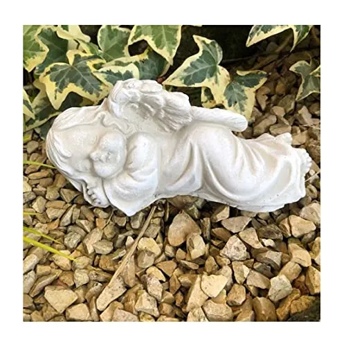 Radami Engel Grabengel Schutzengel liegend Grabschmuck Grabdeko ca.650g