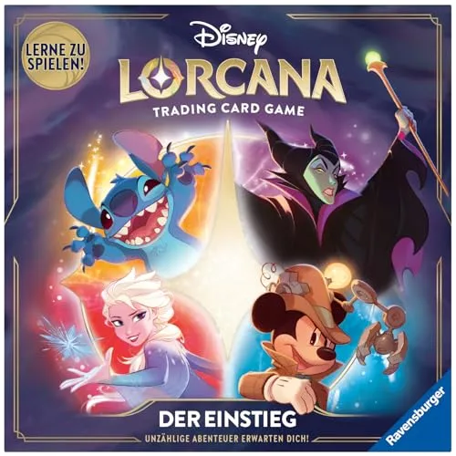 Ravensburger Disney Lorcana TCG: Der Einstieg - Disney Sammelkartenspiel ab 8 Jahren, perfekter Einstieg für Anfänger mit beliebten Disney Charakteren und spielbereiten Decks