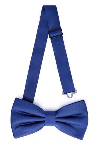 Ladeheid Elegante Herren Fliege - Hochwertig, Matt, Verstellbar, Perfekt für Hochzeit, Party, Büro. Ideal für Männer, Frauen, Teenager BMM (12cm x 6cm, Blau)