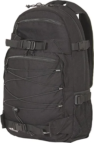 Forvert New Louis Backpack - Schwarz, Größe: OS - Daypack mit 3 zusätzlichen Fächern mit Reißverschluss für optimale Organisation und Sicherheit.