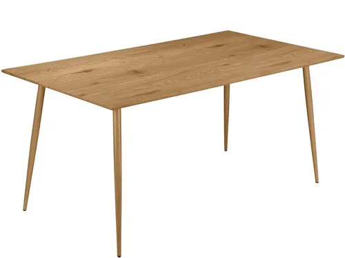 loft24 Esstisch Matcha, MDF in Holzoptik, Metallbeine, Breite 120 cm