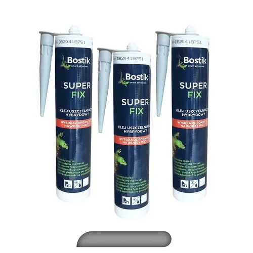 BOSTIK SUPERFIX Montagekleber 290 ML grau - Hochleistungs-Kraftkleber in grau, ideal für vielseitige Anwendungen im Innenbereich. Verbindet Materialien zuverlässig und bietet eine starke Haftung.