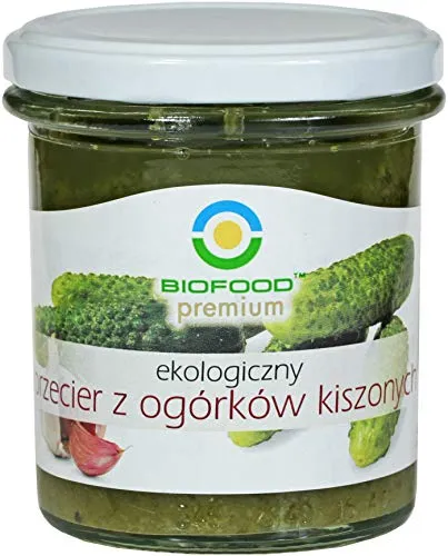 BIOFOOD geriebene (gehackte) Gewürzgurken aus ökologischem Anbau, 280 g Schraubglas