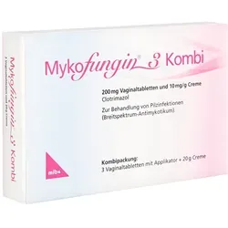 Mykofungin 3 Kombi 200 mg Vaginaltab.+10 mg/g Cre.