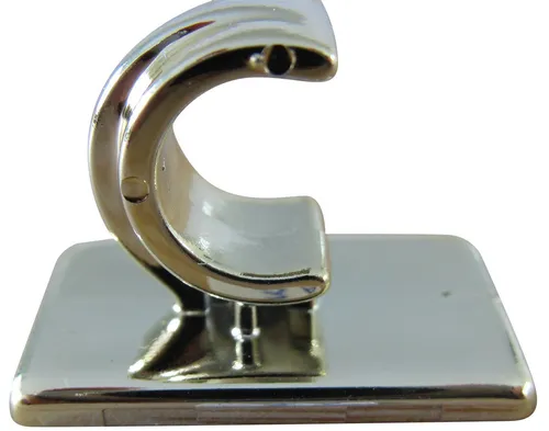 Scheibenstange Träger für Scheibenstangen, Cafféhausstangen, Caffégarnituren - kurz / lang - messing glänzend, geklebt