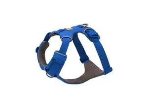 Ruffwear Front Range Harness - Hundegeschirr Gr XXS blau - Gepolstertes Hundegeschirr für Alltag und Freizeit, Farbe: Blau, Größe: XXS; ideal für komfortable Spaziergänge mit Ihrem Hund.