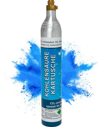 CO2-Kartusche 425g Kohlensäure für bis zu 60 Liter Sprudel Wasser | abgefüllt in Deutschland | für SodaStream geeignet