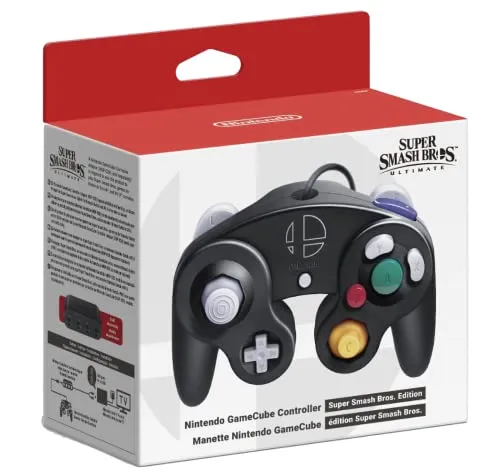 Nintendo GameCube Controller Smash Bros. Ultimate schwarz