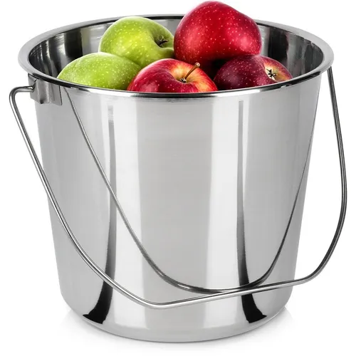 Edelstahl-Futtereimer 8 l in silber von Orion