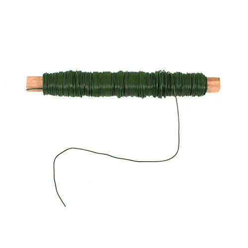 Rolle Wickeldraht grün Blumendraht Bindedraht a 100g 0,65mm 1