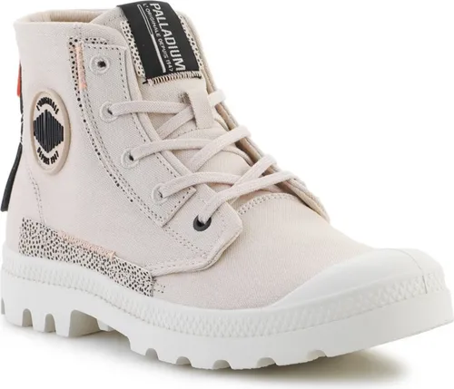 Palladium Pampa Underlayer Damen Schnürboots beige 37 EU - Sneaker mit verstärkter Fußspitze und atmungsaktivem Innenmaterial, ideal für lässige Styles und Komfort bei jedem Schritt.
