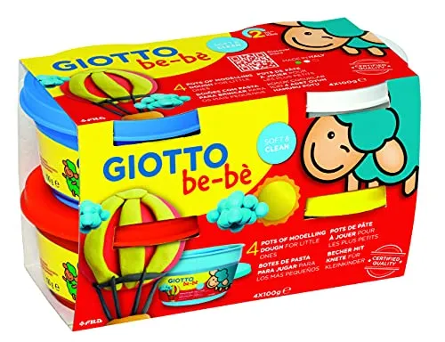 GIOTTO be-bè GIOTTO 464901 BEBE DOUGH R/Y/C/W 4X100G