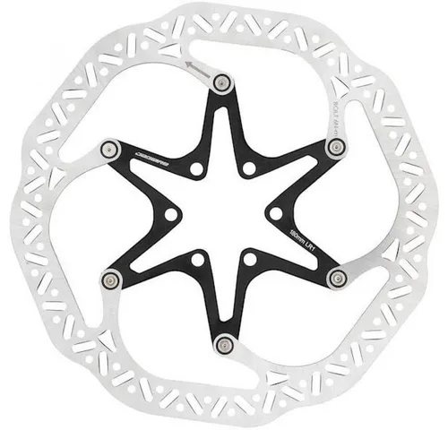 Jagwire Pro LR1 Bremsscheibe Ø140mm 6-Loch - Hochwertige Fahrrad-Bremsscheibe aus Edelstahl mit leichtem Aluminium-Spider, bietet starke Bremskraft und optimale Wärmeableitung bei nur 15% weniger Gewicht.