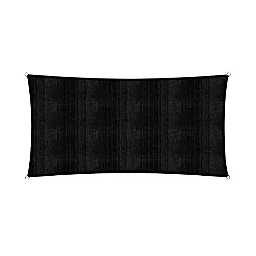 Lumaland Sonnensegel 5 x 7 m in schwarz von Lumaland