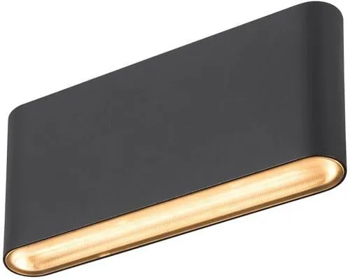 SLV OVAL 18 Wandaufbauleuchte, 10W, Schwarz von SLV