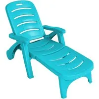 Costway Sonnenliege mit Rollen Umbaubare Liege 5-Fach Rückenlehne