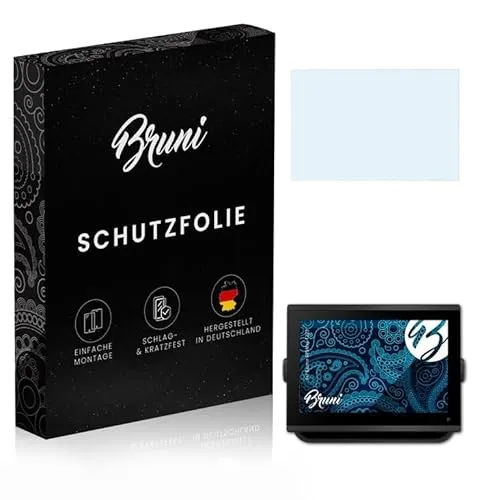 Bruni Schutzfolie kompatibel mit Garmin GPSMap 1223 Folie, glasklare Displayschutzfolie (2X)