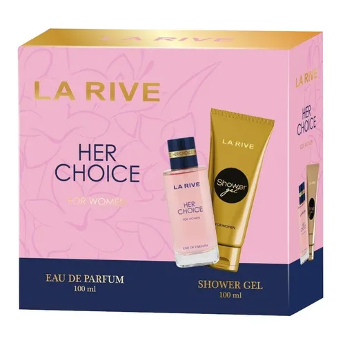 La Rive Her Choice Zestaw Woda perfumowana 100ml + żel pod prysznic 100ml