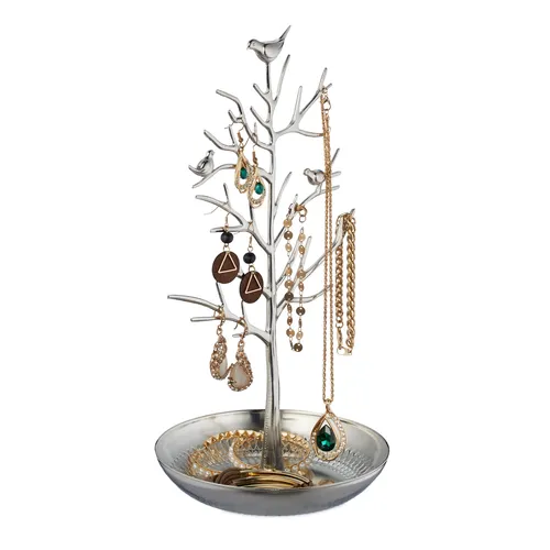 Schmuckständer & -kästen Silber von Relaxdays