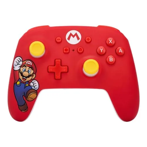 PowerA Nintendo Switch Controller - Mario, kompatibel mit Switch Lite und Switch OLED, ergonomisches Design für stundenlangen Spielspaß
