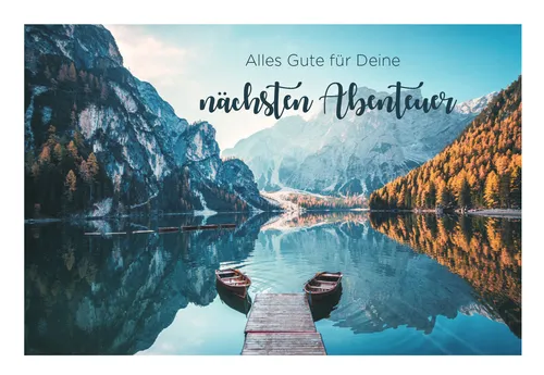 Abschiedskarte 12x18cm Ruhestand +1 Kuvert  Abschied Kollege Kollegin Rente 1