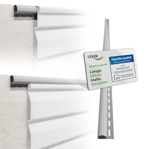 HEXIM Siding Fassadenpaneele außen Fassadenverkleidung wetterfest Kunststoffpanelee PVC-U Verkleidung Außenwand Hausverkleidung UV-beständig