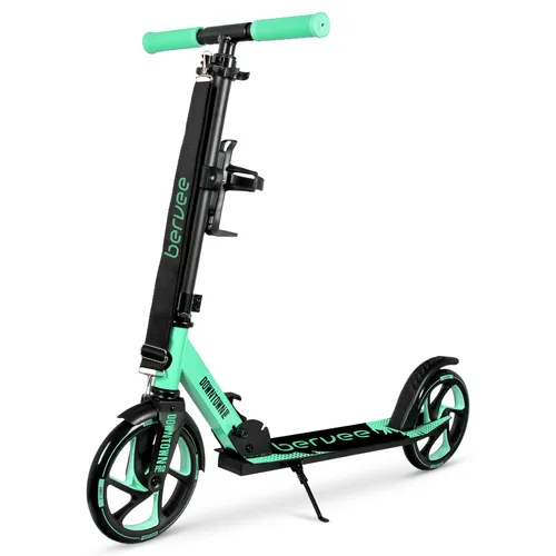 Bergen City Scooter Tretroller Downtown in grün von Creafit