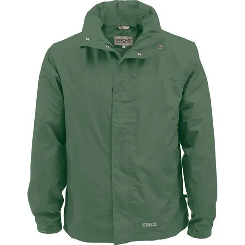 PRO-X elements Herren Meran Jacke - Hydro Green, M - Funktionsjacke, wasserdicht und atmungsaktiv mit 10.000 mm Wassersäule, ideal für aktive Outdoor-Abenteuer, PFC-frei und mit integriertem Packsack für einfachen Transport.