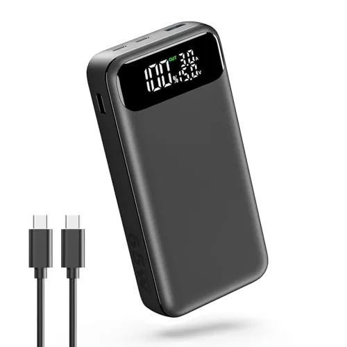 ADDTOP Power Bank 20000mAh 65W - Schnelles Aufladen für Handy & Laptop - Externe Handyakkus mit 20000mAh, 65W Schnellaufladung für MacBook Pro & iPhone 15, lädt 3 Geräte gleichzeitig sicher auf.