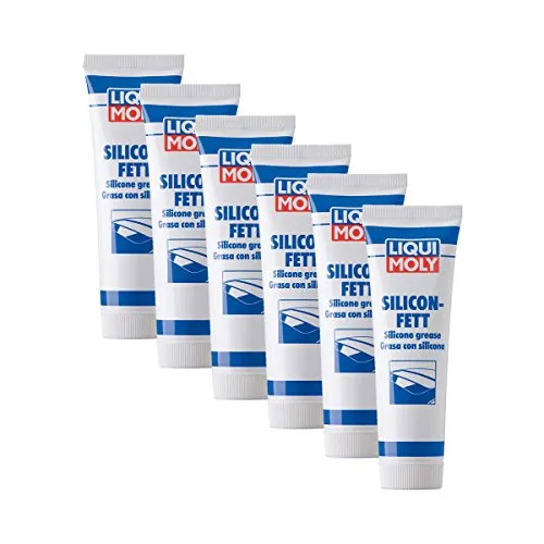 6x LIQUI MOLY 3312 Silicon-Fett transparent Silikonfett Paste Schmiermittel 100g