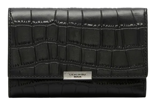 Liebeskind Berlin Kartenetui Laura Wallet - Echtes Leder mit RFID-Blocker - Umhängetaschen mit edlem Kroko-Design, 8 Fächer für Karten und RFID-Blocker-Schutz für maximale Sicherheit.