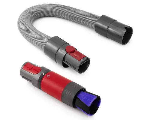 MidGard Staubsaugerschlauch Set Verlängerungsschlauch & Saugbürste Ersatz-Schlauch Bürste, Zubehör für Dyson SV10, SV11, SV12, SV14, V7, V8, V10, V11, V11 Outsize, V15 Detect Absolute, V15 Detect Complete