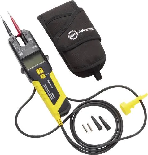 Beha Amprobe 2100-DELTA Spannungsprüfer - Zweipoliger Spannungsprüfer CAT III 1000 V, CAT IV 600 V, ideal für Fehlersuche in industriellen Umgebungen mit Strommessung bis 200 A AC.