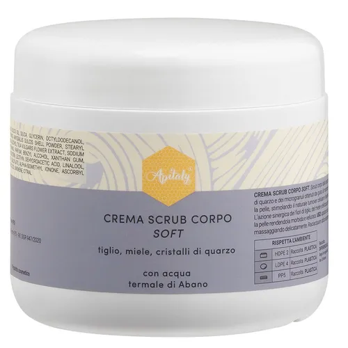 Apitaly SOFT BODY SCRUB CREAM 500ml - Sanftes Körperpeeling - Körperpeeling für eine sanfte und effektive Hautpflege. Ideal für die tägliche Anwendung, um die Haut weich und geschmeidig zu halten.