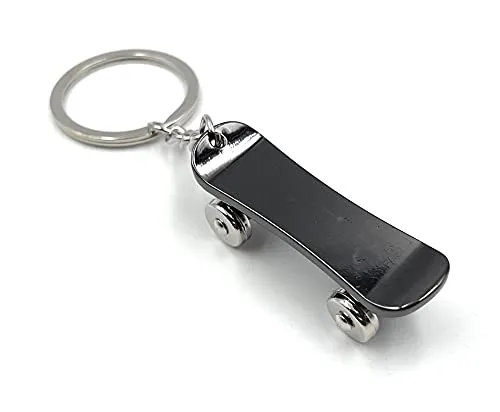 H-Customs Skate Board Rollbrett schwarz Schlüsselanhänger Anhänger