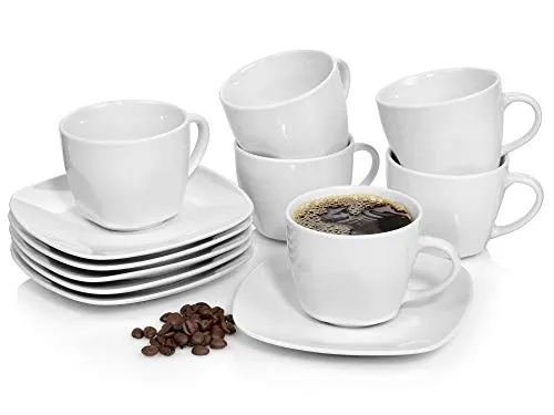 SÄNGER 12-teiliges Kaffeetassen Set Bilgola in weiß von Sänger