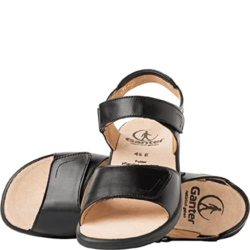 Produktbild Ganter SONNICA-E, Damen Offene Sandalen mit Keilabsatz, Schwarz