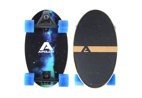 Apollo Barrel Board | Praktischer Cruiser für Pendler - Cruiserboards, handlich und kompakt, perfekt für Anfänger und Pendler. Mit hochwertigem Holz und Surfskate-Achsen für geschmeidiges Gleiten.
