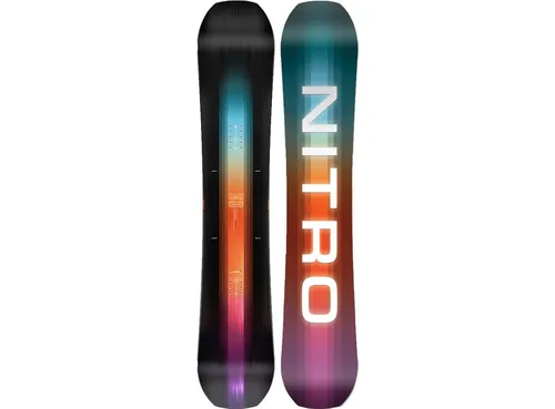 Nitro Snowboards Herren Team Board ´25 - Vielseitiges Freestyle/Freerideboard - All-Terrain Snowboard mit Trüe Camber und Directional Twin Shape, ideal für alle Fahrstile und perfekt für schneereiche Tage. Genießen Sie den flexiblen Fahrspaß und die hohe Performance!