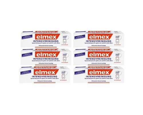 elmex Zahnpasta Intensivreinigung 50ml - Elmex Zahnpasta für eine gründliche Intensivreinigung und Kariesschutz. Ideal nach der Zahnreinigung, sorgt sie für glatte und weiße Zähne. Mit geprüfter Formel für optimale Mundpflege.