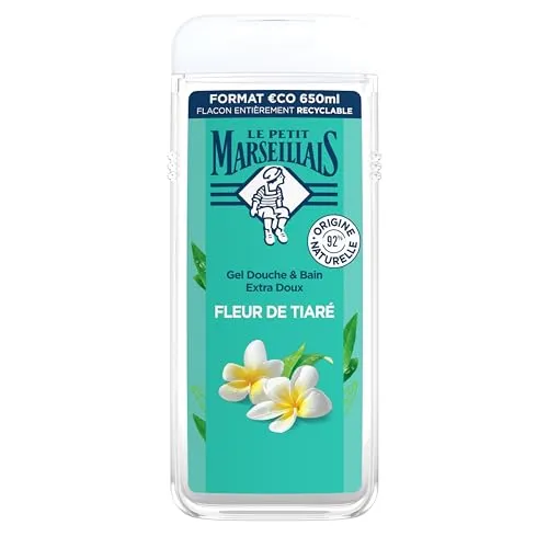 Le Petit Marseillais Extra Mildes Dusch- und Badegel Tiaré-Blüte 650 ml
