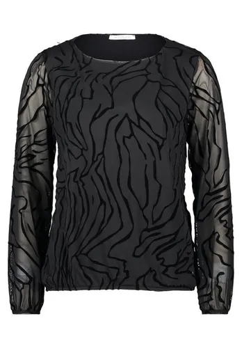 Betty Barclay Langarmshirt Schwarz L - Klassisches Langarmshirt in elegantem Schwarz, gefertigt aus einer pflegeleichten Polyester-Elasthan-Mischung für optimalen Tragekomfort. Ideal für vielseitige Anlässe.