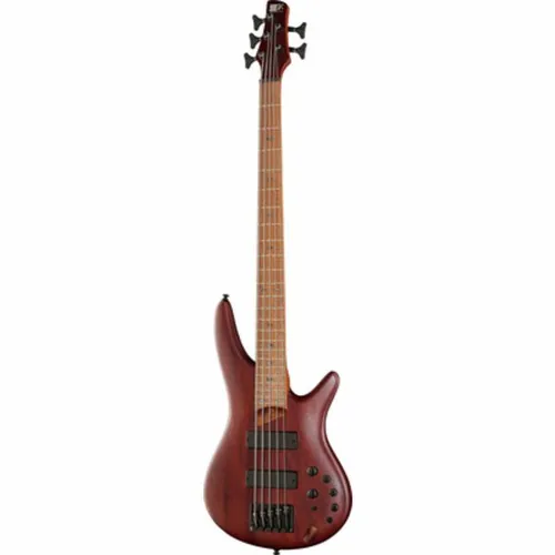 Ibanez SR505E-BM 5-String E-Bassgitarre mit Gigbag - Bassgitarre aus edlem Mahagoni, ideal für kreative Bassisten, die klangliche Vielseitigkeit suchen.